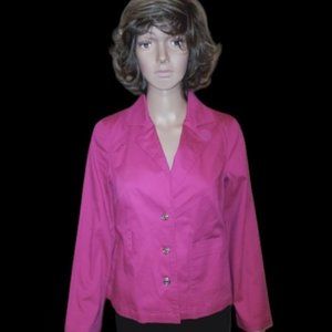 MONROE & MAIN FUCHSIA SINGLE BREASTED BLAZER SIZE 6 NWOT
